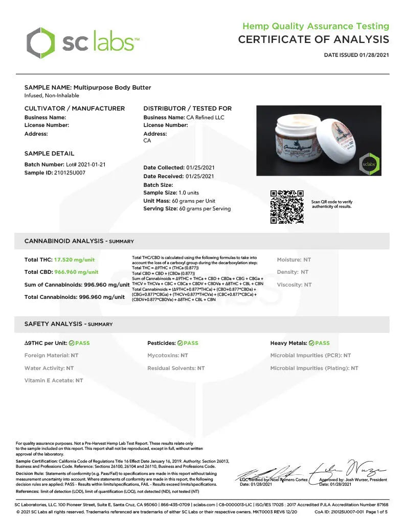 Multi - Purpose Body Butter 🏆🥇 - cannarefined