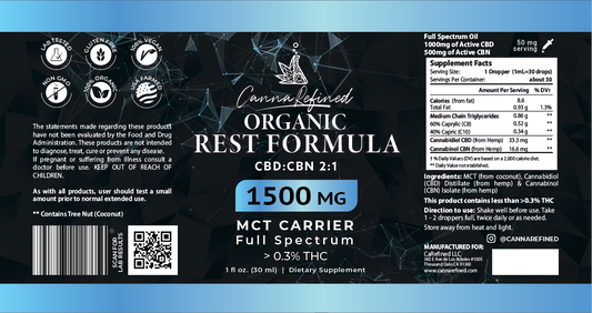 Organic CBD/CBN Oil [Full-Spectrum] in MCT