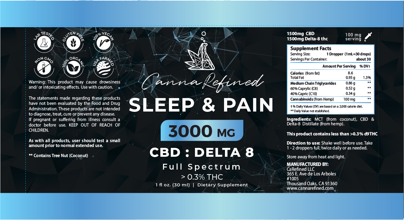Organic CBD/Delta8 Oil [Full-Spectrum] in MCT