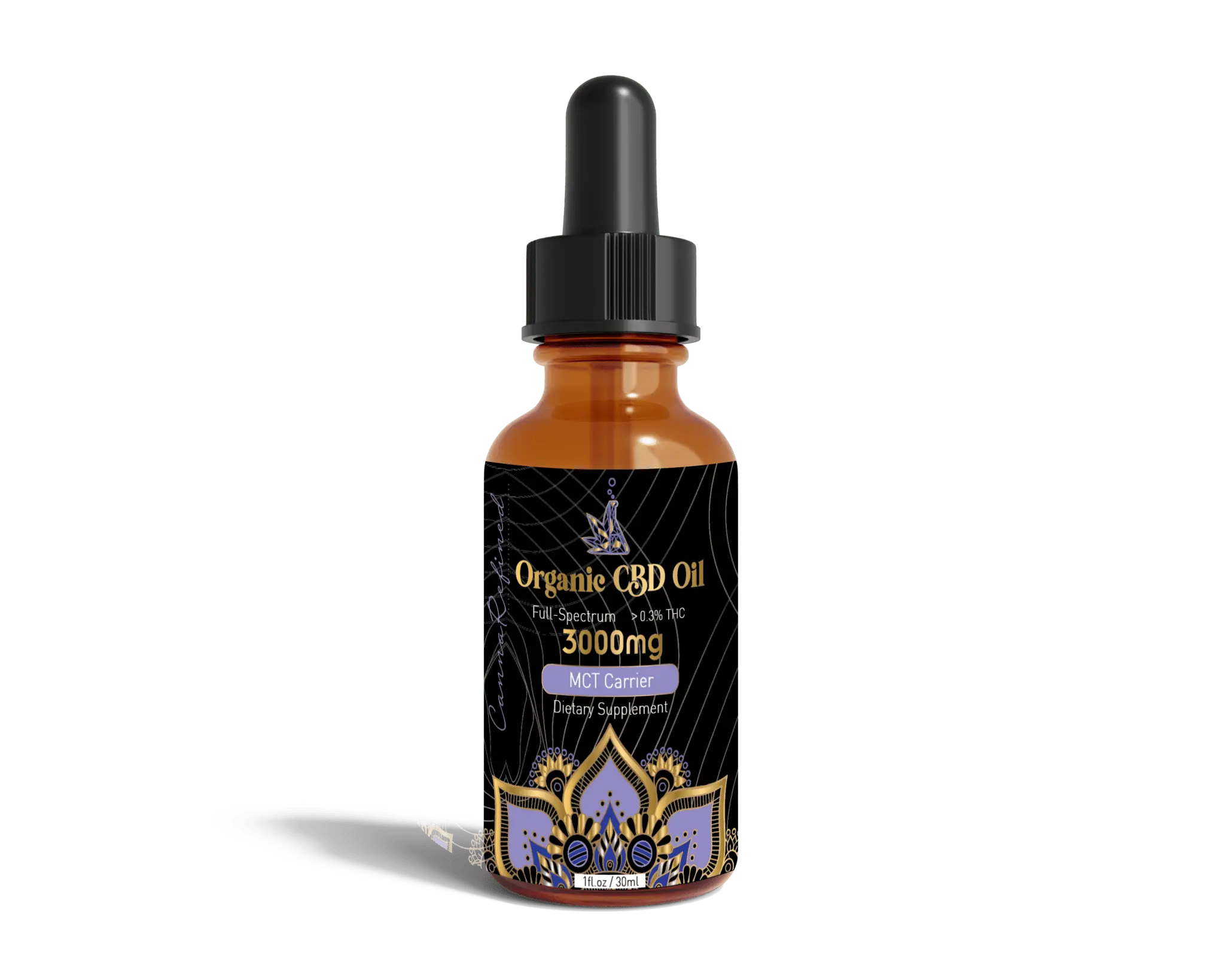 Organic CBD Oil [Full - Spectrum] in MCT - cannarefined