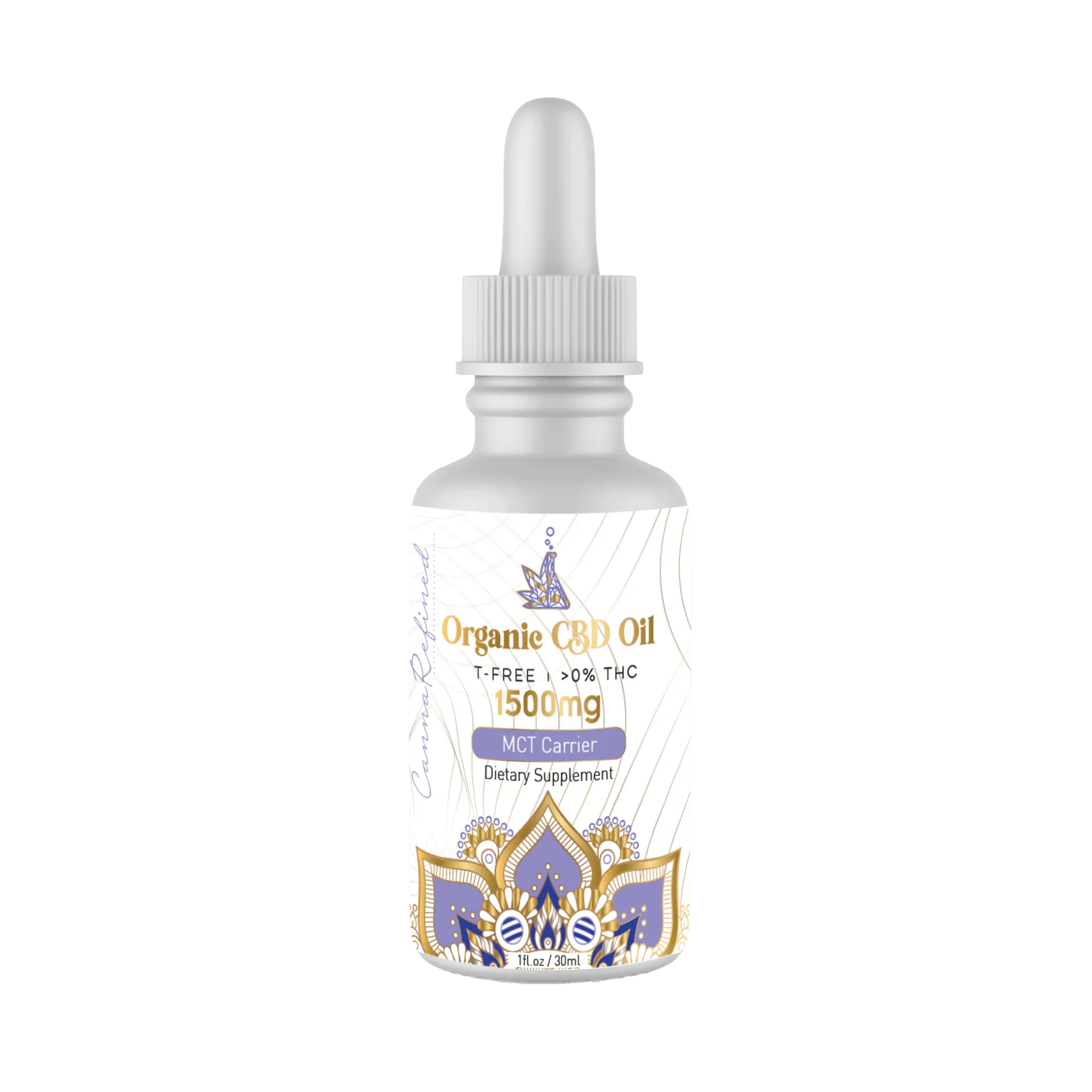 Organic CBD Oil [Isolate] in MCT - cannarefined