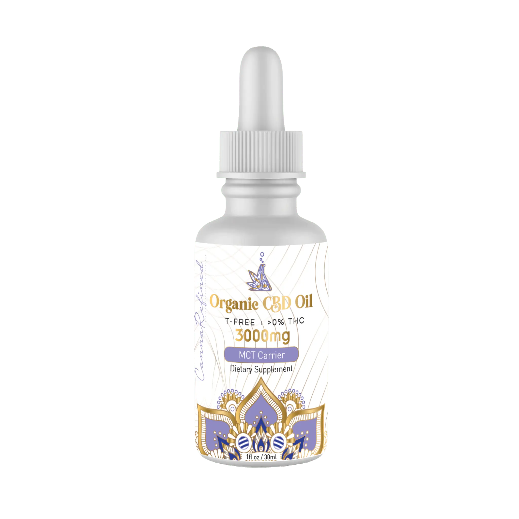 Organic CBD Oil [Isolate] in MCT - cannarefined